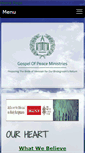 Mobile Screenshot of gospelofpeaceministries.net